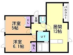 間取図画像 2LDK