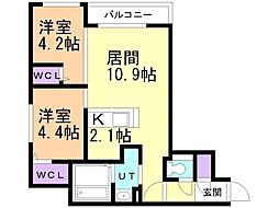 間取図画像 2LDK