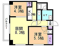 間取図画像 2LDK