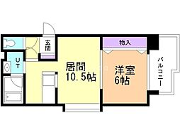 グランデフィラ 1LDKの間取図画像