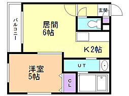 間取図画像 1LDK