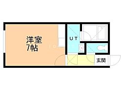 Noel,ms ワンルームの間取図画像