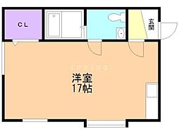 プラザS310 ワンルームの間取図画像