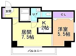 コートビバリッジ 1LDKの間取図画像