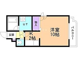 PICOTN26 1Kの間取図画像