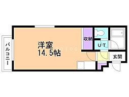 ホワイトパレス ワンルームの間取図画像