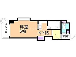 ノースシティ32 1Kの間取図画像