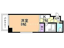 KWビル壱番館 1Kの間取図画像