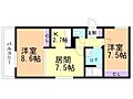 ヴィラ新琴似2階5.6万円