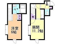 ノルテルーエ 1LDKの間取図画像