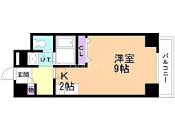 サテラ北34条 1Kの間取図画像