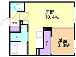 CityResidence北36条 1LDKの間取図画像