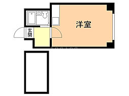 シャトー北24条 ワンルームの間取図画像