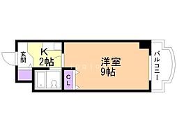 メゾン・ド・グルー 1Kの間取図画像