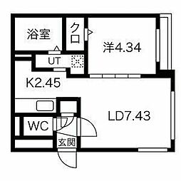 グランカルム12 1LDKの間取図画像