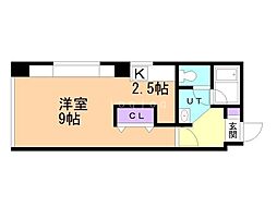 トミイビルNo.16ソシアルトミイ 1Kの間取図画像