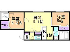 物件の間取り