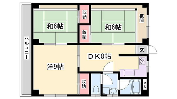 マディーヤシロ ｜兵庫県加東市社(賃貸マンション3DK・2階・63.00㎡)の写真 その2