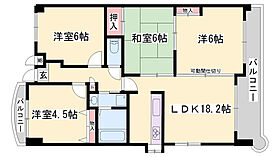 ロイヤルコーポ姫路北条  ｜ 兵庫県姫路市北条梅原町（賃貸マンション3LDK・1階・71.09㎡） その2