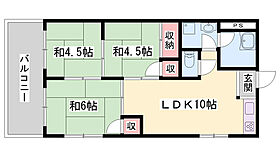 飾磨サンハイツ  ｜ 兵庫県姫路市飾磨区清水（賃貸マンション3LDK・4階・55.00㎡） その2