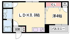 サントークII  ｜ 兵庫県姫路市飾磨区三宅1丁目（賃貸アパート1LDK・2階・30.69㎡） その2