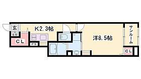 ヴァンベール田寺A  ｜ 兵庫県姫路市田寺8丁目（賃貸アパート1K・1階・35.00㎡） その2