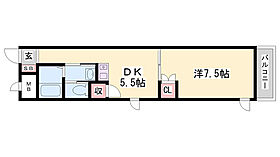 メゾンソレイユ  ｜ 兵庫県姫路市飾磨区野田町（賃貸マンション1DK・2階・35.26㎡） その2