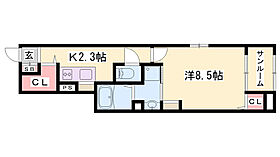 ヴァンベール田寺A  ｜ 兵庫県姫路市田寺8丁目（賃貸アパート1K・1階・35.00㎡） その2