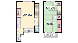 🉐敷金礼金0円！🉐元町戸建貸家北西側（2戸一）