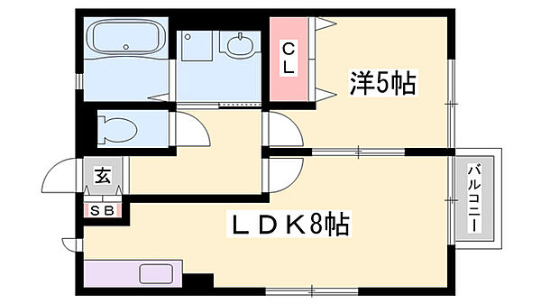 レトアKei ｜兵庫県姫路市飾磨区宮(賃貸アパート1LDK・2階・34.13㎡)の写真 その2