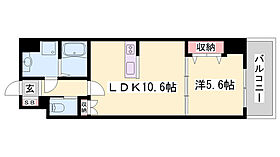 MISTRAL姫路駅前VIII安田  ｜ 兵庫県姫路市安田4丁目（賃貸マンション1LDK・8階・40.33㎡） その2