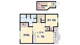 フォレストK　A棟  ｜ 兵庫県赤穂市黒崎町（賃貸アパート2LDK・2階・50.53㎡） その2