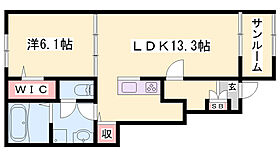 エスパスリッシュ田井　A  ｜ 兵庫県姫路市網干区田井（賃貸アパート1LDK・1階・50.05㎡） その2