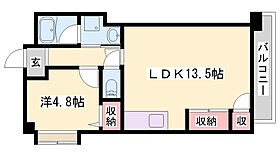 大栄・姫路北条レジデンス  ｜ 兵庫県姫路市北条宮の町（賃貸マンション1LDK・4階・43.25㎡） その2