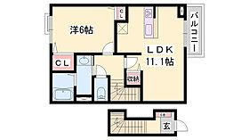 クレイン　フィールドI  ｜ 兵庫県姫路市別所町別所（賃貸アパート1LDK・2階・46.09㎡） その2