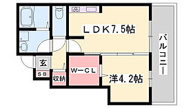 セジュール大津新町  ｜ 兵庫県姫路市大津区新町1丁目（賃貸アパート1LDK・1階・33.65㎡） その2