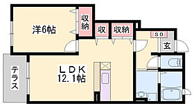 シンヴィオシスD  ｜ 兵庫県加東市木梨（賃貸アパート1LDK・1階・45.72㎡） その2