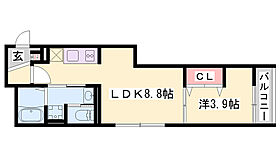 ALEGRIA飾磨  ｜ 兵庫県姫路市飾磨区恵美酒（賃貸アパート1LDK・2階・31.50㎡） その2