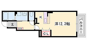 アメニティアミノウチＢ  ｜ 兵庫県姫路市広畑区西蒲田（賃貸アパート1R・1階・35.18㎡） その2