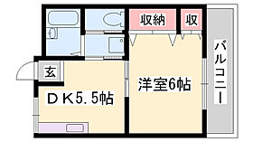 ベル新在家  ｜ 兵庫県姫路市新在家4丁目（賃貸マンション1DK・2階・30.61㎡） その2