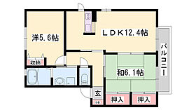 メゾンサンライズA棟  ｜ 兵庫県赤穂市朝日町（賃貸アパート2LDK・2階・57.07㎡） その2