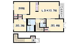 ファミール桜　A棟  ｜ 兵庫県揖保郡太子町立岡（賃貸アパート3LDK・2階・75.32㎡） その2