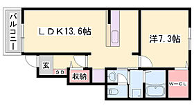 ブリズ　コリーヌ  ｜ 兵庫県西脇市下戸田（賃貸アパート1LDK・1階・46.06㎡） その2