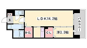 クレール姫路  ｜ 兵庫県姫路市船橋町5丁目（賃貸マンション1LDK・8階・43.94㎡） その2