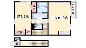 プランドール田寺東  ｜ 兵庫県姫路市田寺東2丁目（賃貸アパート1LDK・2階・52.40㎡） その2