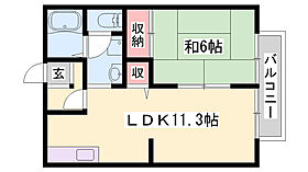 パルボナール  ｜ 兵庫県姫路市白浜町寺家1丁目（賃貸アパート1LDK・2階・40.92㎡） その2