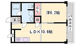 ディオ・ミオ  ｜ 兵庫県姫路市西新町（賃貸マンション1LDK・2階・46.07㎡） その2