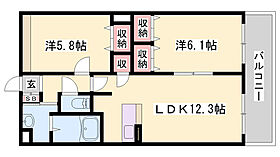 フォルビート田寺東  ｜ 兵庫県姫路市田寺東3丁目（賃貸アパート2LDK・2階・56.70㎡） その2