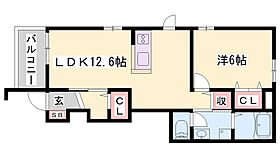 ラフィーネ和なごみ  ｜ 兵庫県姫路市余部区上余部（賃貸アパート1LDK・1階・45.47㎡） その2