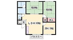 キャスティイダB棟 3LDKの間取図画像